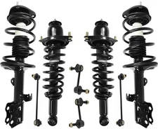 Front & Rear Complete Struts & Links For Matrix 2.4L Front Wheel Drive 09-2013