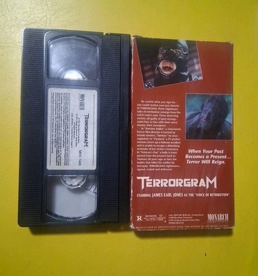 Terrorgram Rare Grail VHS 1990 Monarch Home Video 90s Horror