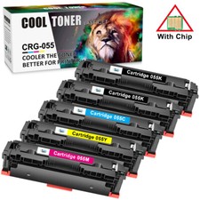 5x Toner Cartridge for Canon 055 With Chip ImageClass MF741Cdw MF743Cdw MF745Cdw