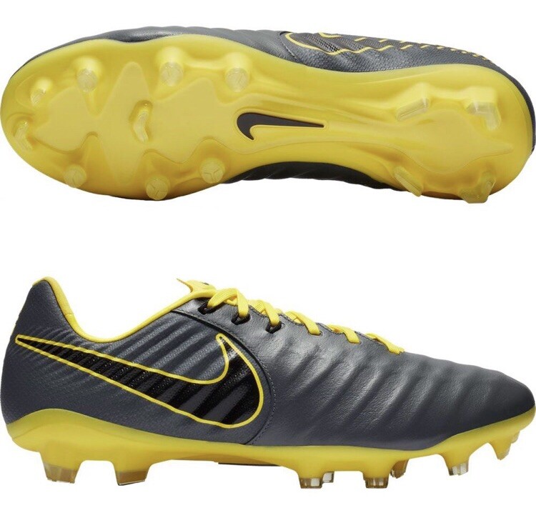nike tiempo grey yellow
