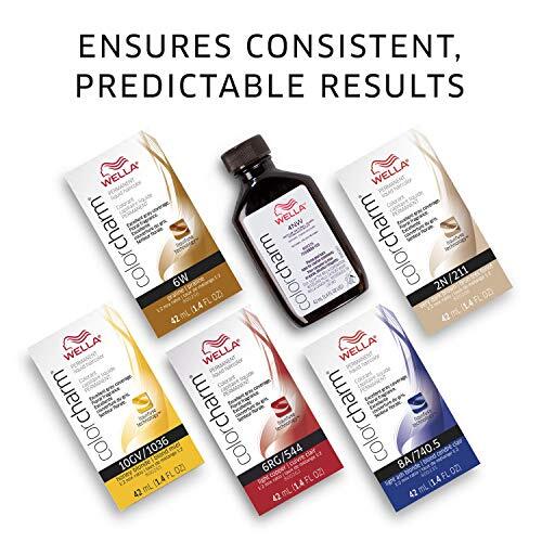 WELLA colorcharm Permanent Liquid Hair Color for Gray Coverage, 5RV Burgundy