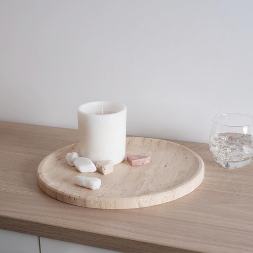 Beautifully Crafted Travertine Catchall Tray - For Home and Special Occasions - Picture 8 of 8