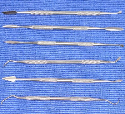 Hufkratzer Set Edelstahl 6-tlg. Heber für Pferde Huf Auskratzer Hufpick Kratzer