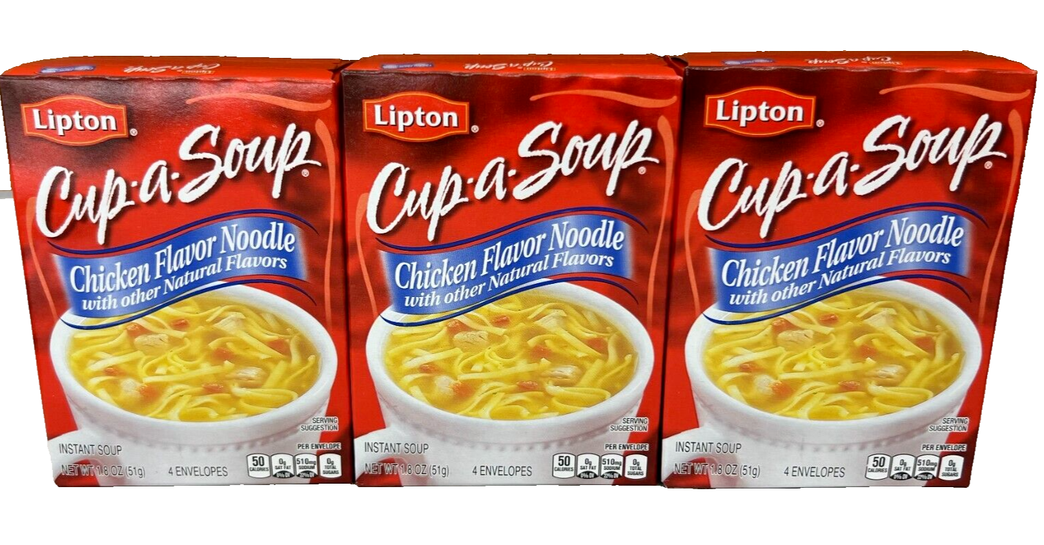 Lipton Cup A Soup Chicken Noodle 1.8 oz (3 Pack) eBay