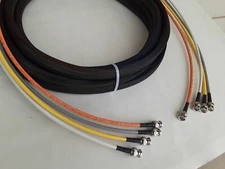 4 Channel Snake Belden 1505A HD-SDI  RG59 Video Cable 4.5 GHZ BNC Male lot