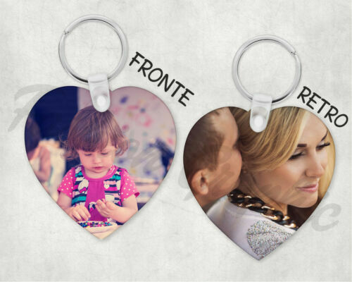 Portachiavi a Cuore in Ecopelle Personalizzato con Nome - Idea Regalo