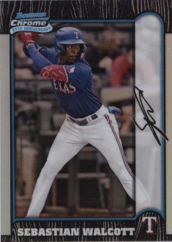 Sebastian Walcott 2024 Bowman Chrome #BC25-21 1999 25th