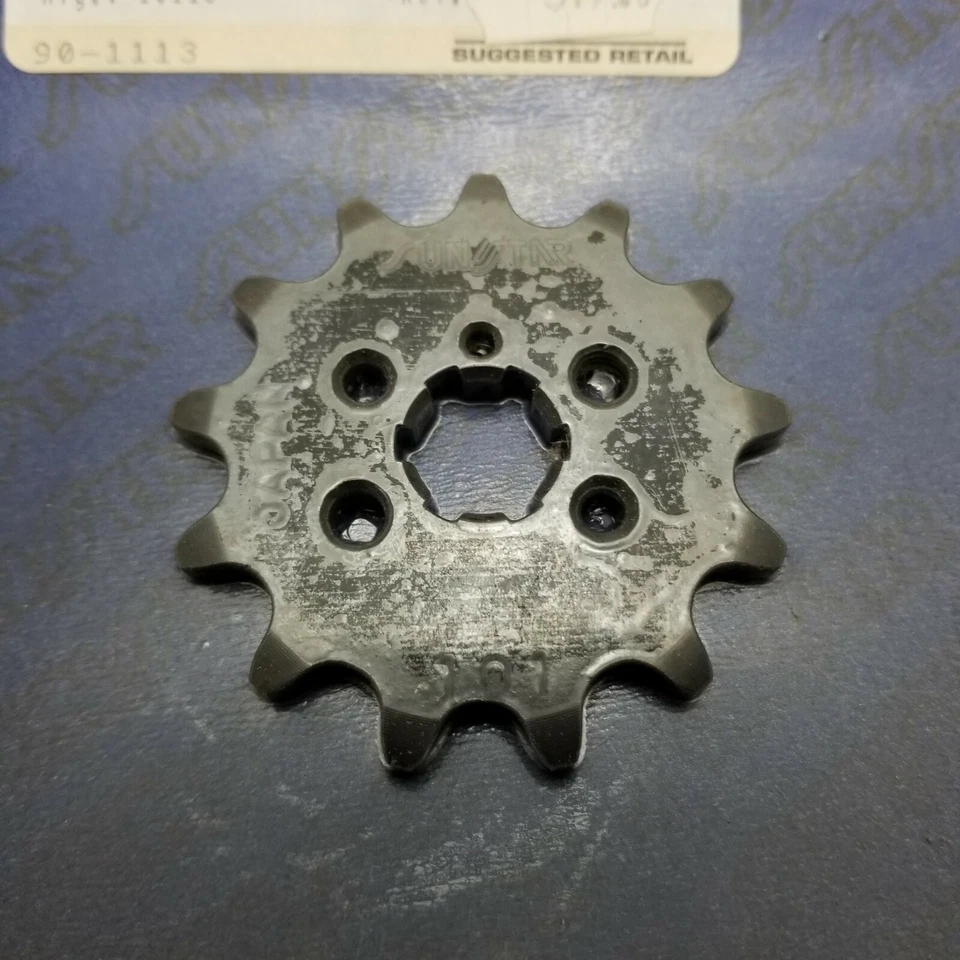 Suzuki RM60 1973 1983 Sunstar piñón delantero 13t nuevo en stock Foto 3 de 4