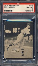 1934 Batter-Up #134 Mel Harder PSA 8 Cleveland Indians