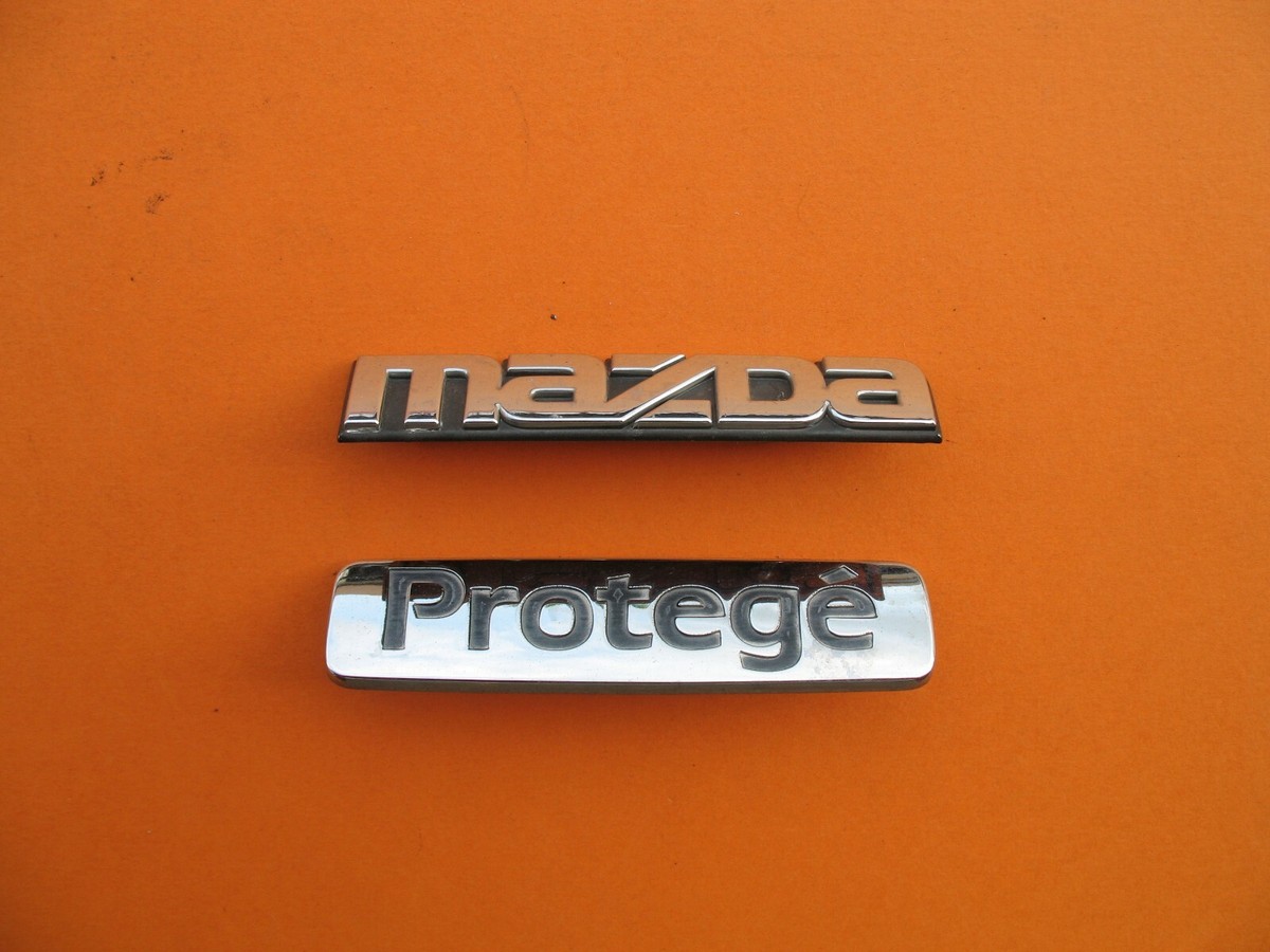 95 96 97 98 MAZDA PROTEGE REAR LID CHROME EMBLEM LOGO BADGE SIGN