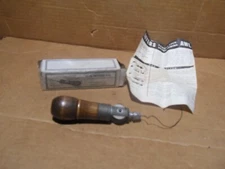 Vtg C.A Myers Co Lock Stitch Leather Sewing Awl Tool for All W/ Box & Paperwork