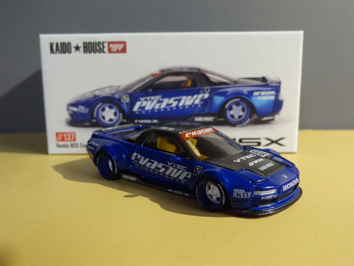 MINIGT KAIDO★HOUSE NSX BAPE 3セット KAIDO HOUSE x MINI GT - HONDA NSX EVASIVE V2 BLUE #KHMG137