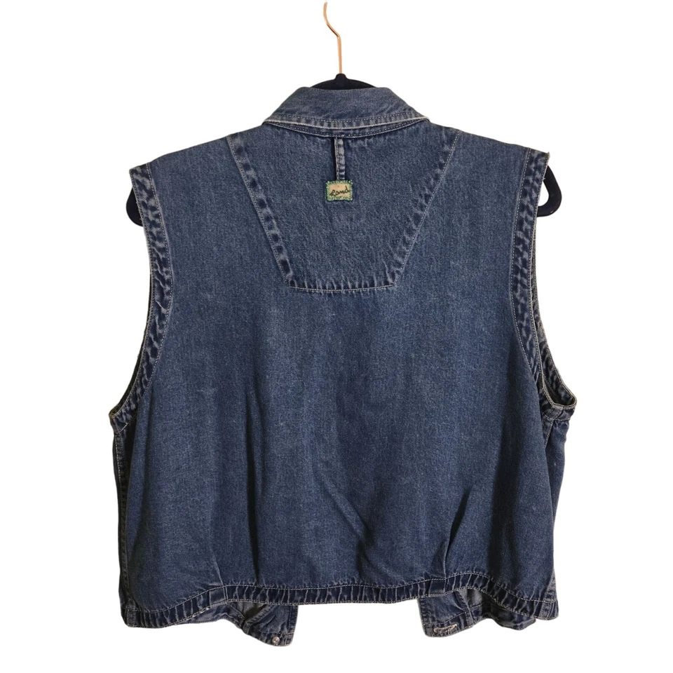 Chaleco Camionero Denim Vintage Años 80 Talla L Foto 2 de 4