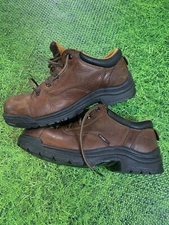 Timberland Pro Powerfit 63189 Women's Brown Leather Safety Toe Sz 9.5 No Insoles