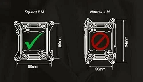 Cooler Heatsink Fan for Intel LGA2011 Core i7 Processor 140W CPU Processor BLACK - Image 2 of 4
