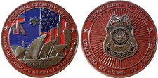 American Embassy Sydney Australia Diplomatic Security Challenge Coin OC  2" 70