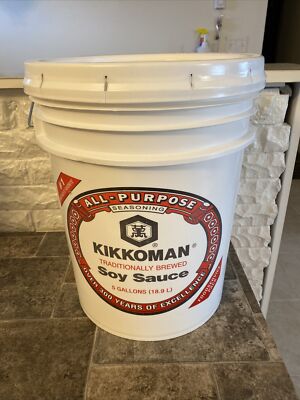 5 Gal. All Purpose Bucket with Lid Commercial Food Grade Durable Plastic~*4 ct.*