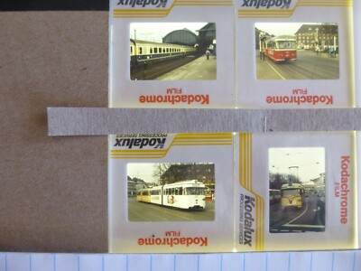 Deutsche Personenbahn und Straßenbahnen - vier Städte, (61) Farbdias von 1990