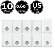 10 Pack 0.60 Inch 15 mm Slab Coin Snap Display Holder Fit 4 US Bust Half Dime