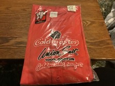 Vintage New Coldmaster Red Union Suit Cotton Large