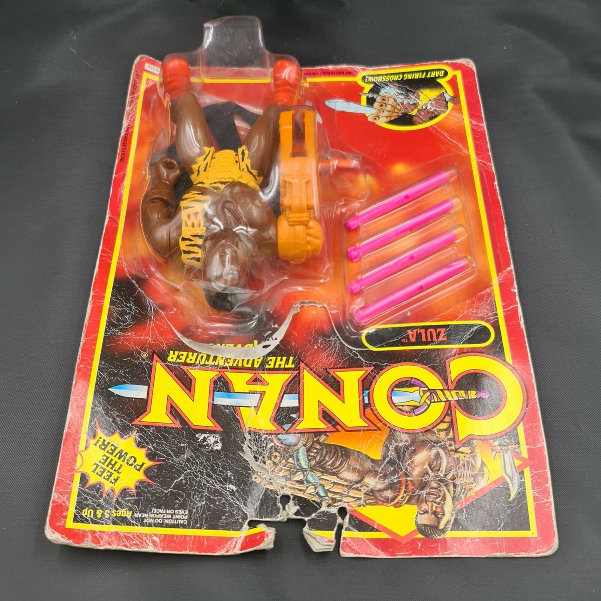Vintage CONAN THE ADVENTURER 1992 Action Figure ZULA 7