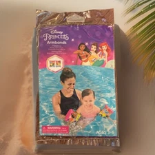 Disney Princess Armbands Pool Floaties  Ariel  Moana Belle Swimming  Ages 3 - 6