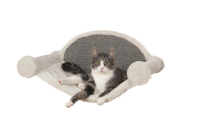 Wall Mounted Cat Perch Lounging Set Pet Tree Furniture Kitten Bed White Steps Ebay