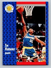 1991 Fleer #65 Tim Hardaway   Golden State Warriors