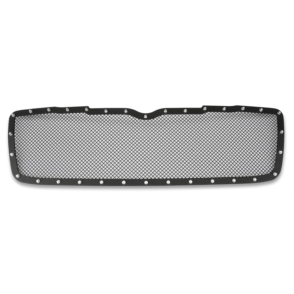 Fits 2007-2009 Chrysler Aspen Stainless Steel Black Mesh Grille Insert - Image 2 of 3