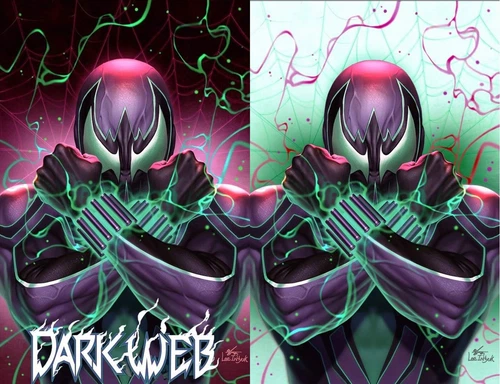 DARK WEB #1 INHYUK LEE VIRGIN VARIANT-A & B SET LE 800 W/ COA SPIDER-MAN CHASM