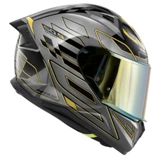Full-Face GIVI 50.9 Assault Titanium Black Gold Helmet Casque SIZE S