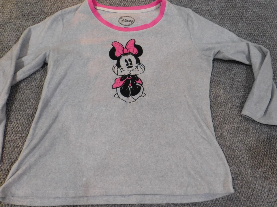 Suéter Minnie Mouse Mujer Extra Grande Gris Jersey Disney Cuello Redondo Foto 3 de 4