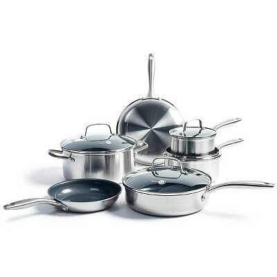 GreenPan Greenwich 10pc Stainless Steel 