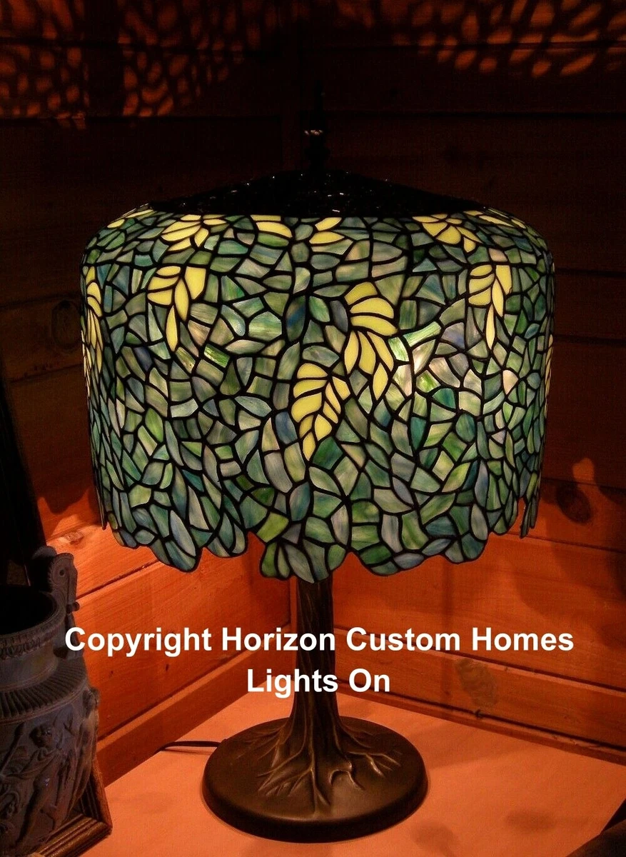 Louis Comfort Tiffany Wisteria Stained Glass Mission Craftsman