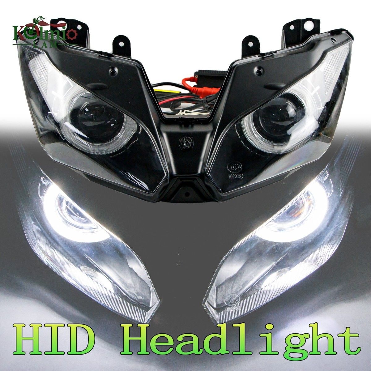 じん！ LED Front Headlight Assembly Fit For Kawasaki Ninja ZX-6R