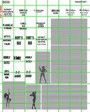 8009 DAVE'S DECALS SCALE CUSTOM WINDOW BLINDS BUSINESS SIGNS SILHOUETTES 