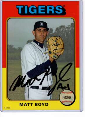 Matt Boyd 2019 Topps Archives 5x7 Gold #116 /10 Tigers 