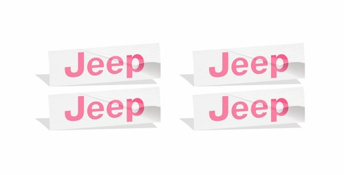JEEP Center Cap Overlay Decals fits 2015-2023 Jeep Renegade - Picture 49 of 74