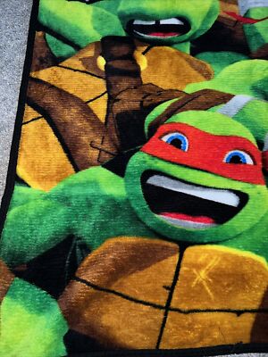 Teenage Mutant Ninja Turtles Fleece Throw Blanket 39”x46” Soft