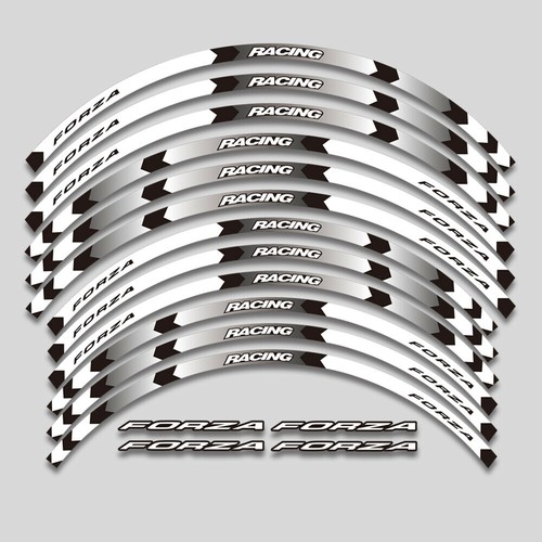 For Honda Forza 350 Motorcycles 12pcs/16pcs Half/Full Rim Wheel Decal Sticker - Picture 11 of 13