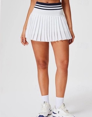 T/S By Thrive Seamless Waistband White Pleated Skort. Size XS