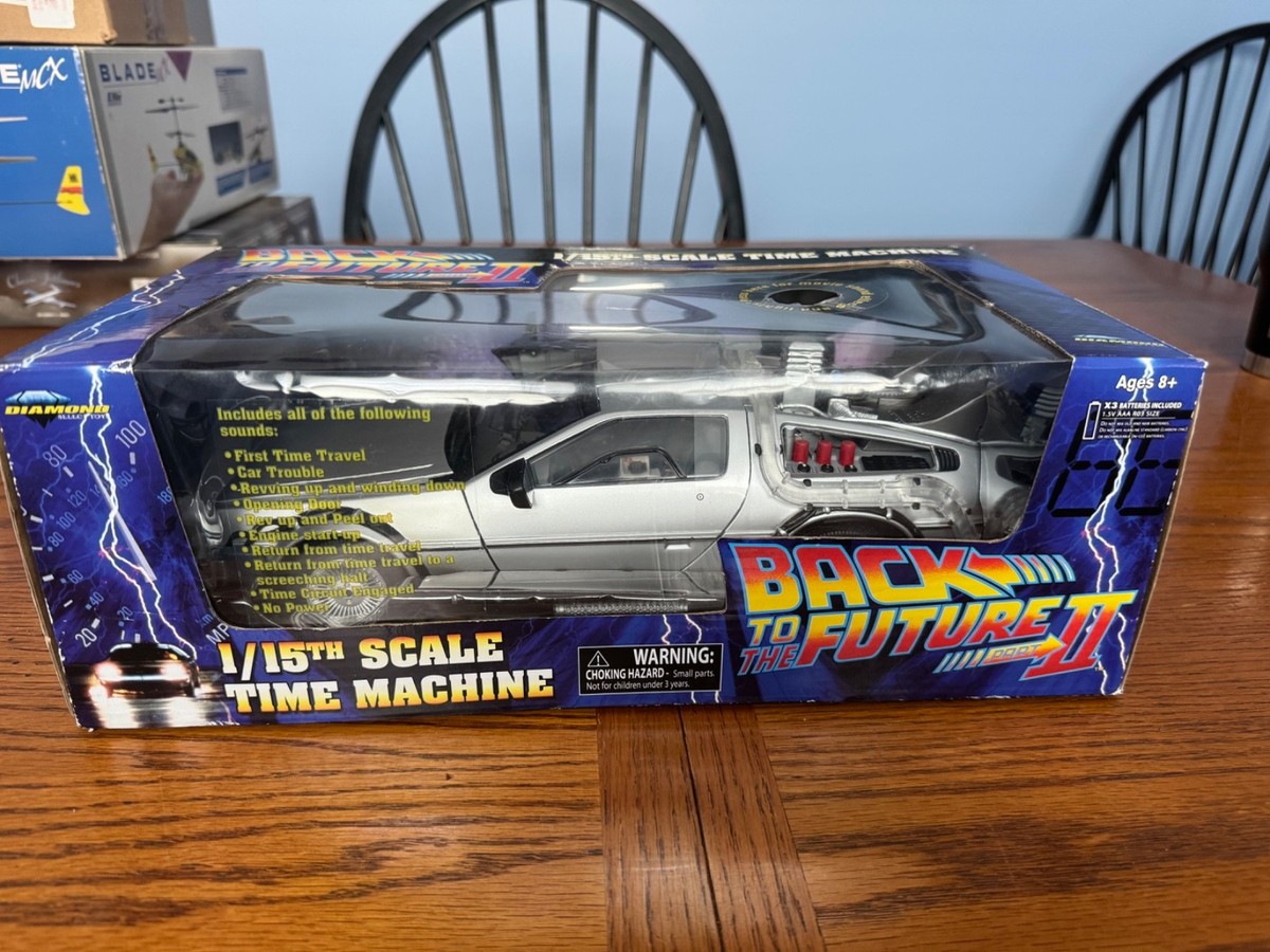 1/15 BACK TO THE FUTURE Ⅱ TIME MACHINE Back To The Future Electronic 1/15 Time Machine | Free Shipping
