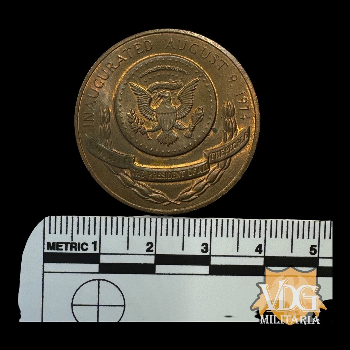 1974 Gerald R. Ford Inaugural Medallic Token Coin Presidential