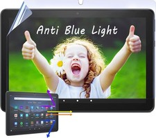 2 Pack Anti-Blue Light Screen Protector for Fire HD 10 Tablet - Anti Glare Film
