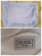 2 Hotel Collection Standard Pillow shams White 100 Cotton