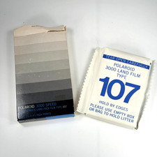 Polaroid 3000 Speed Type 107 Land Pack Film 3.5x4.2 8 Photos - Exp 1977 - Sealed
