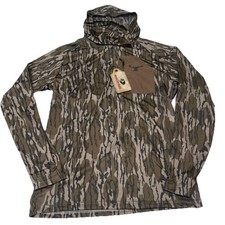 Mossy Oak Lightweight Polyester Pullover Hoodie With Neck Gaiter Camo M