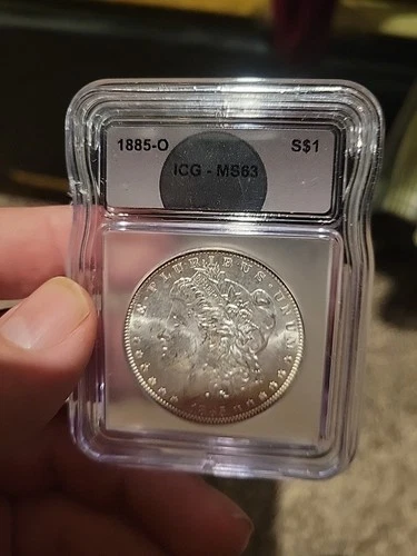 1885-O Morgan Silver Dollar MS63 ICG
