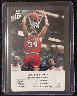 1988 Fournier Estrellas #17 Charles Barkley Philadelphia 76ers NBA HOF