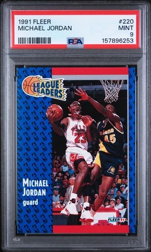 1991 FLEER #220 MICHAEL JORDAN PSA 9